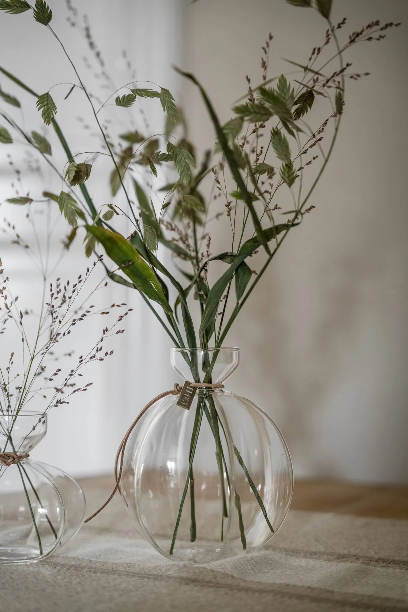 Ernst glass vase for sprig or core, Ø13x15 cm ERNST