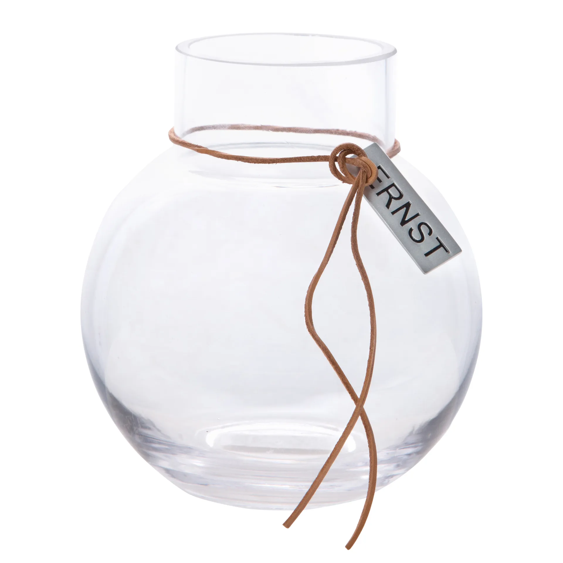 Ernst glass vase H14cm Ø13cm, clear ERNST
