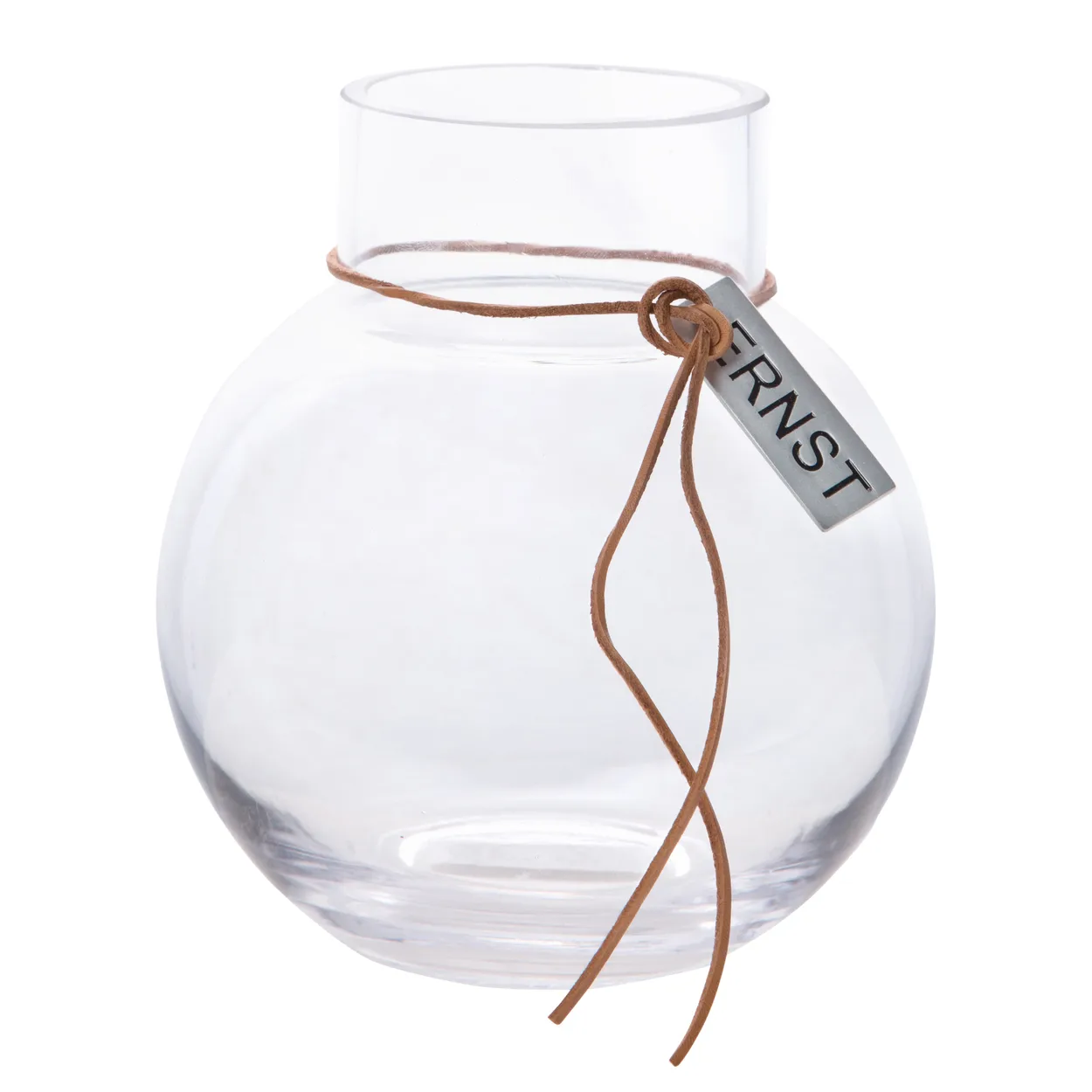 Ernst glass vase H14cm o13cm clear | Scandinavian Design | Vases | Transparent