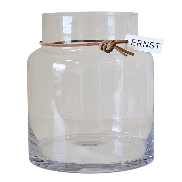 Ernst glass vase H18cm Ø12.5cm - clear - ERNST