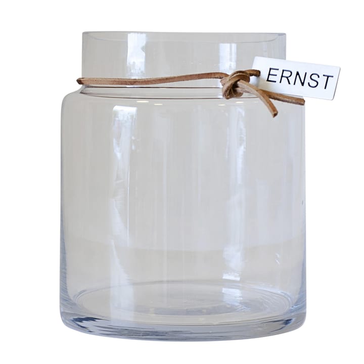 Ernst glass vase H22.5cm Ø12.5cm - clear - ERNST