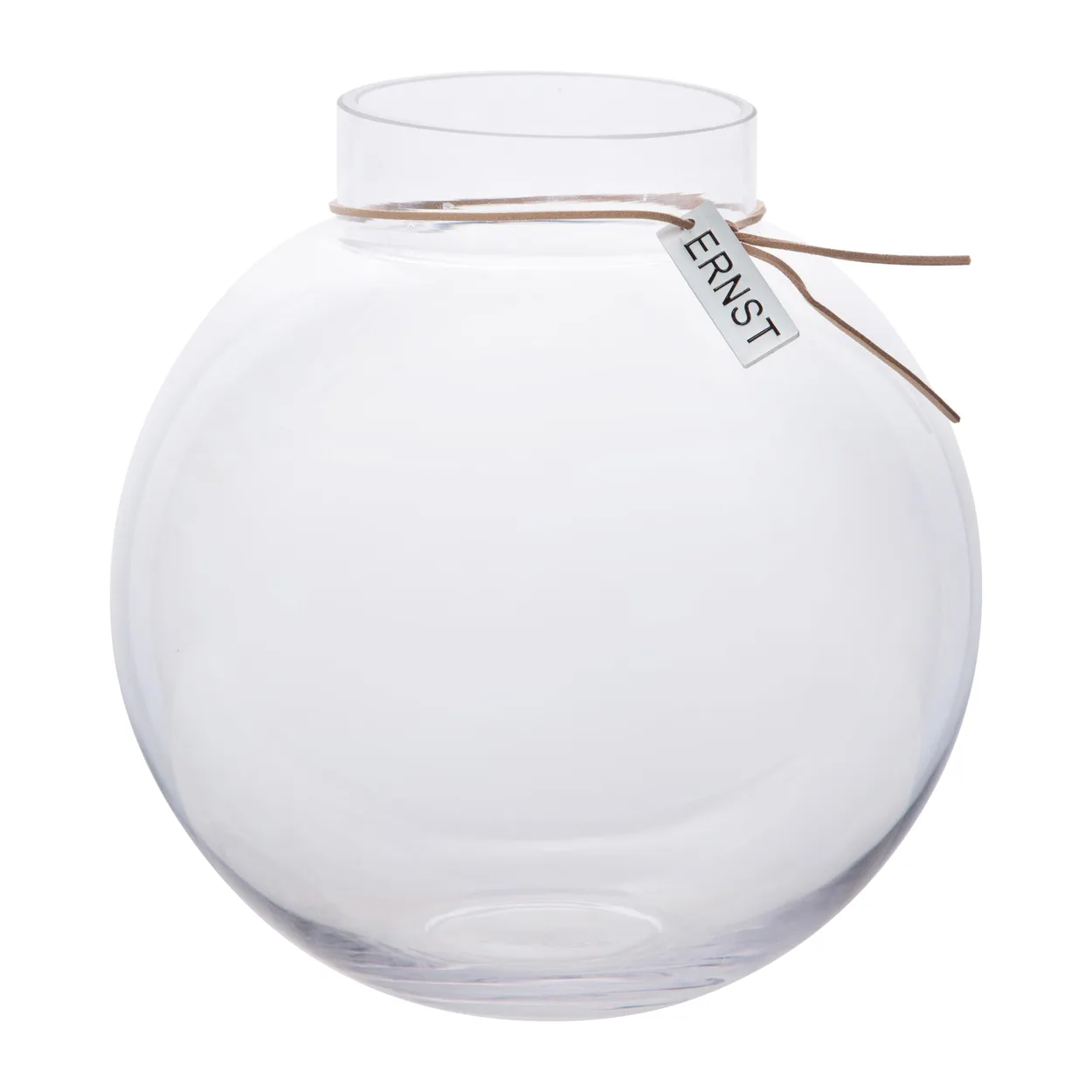 Ernst glass vase H22cm o21cm clear | Scandinavian Design | Vases | Transparent