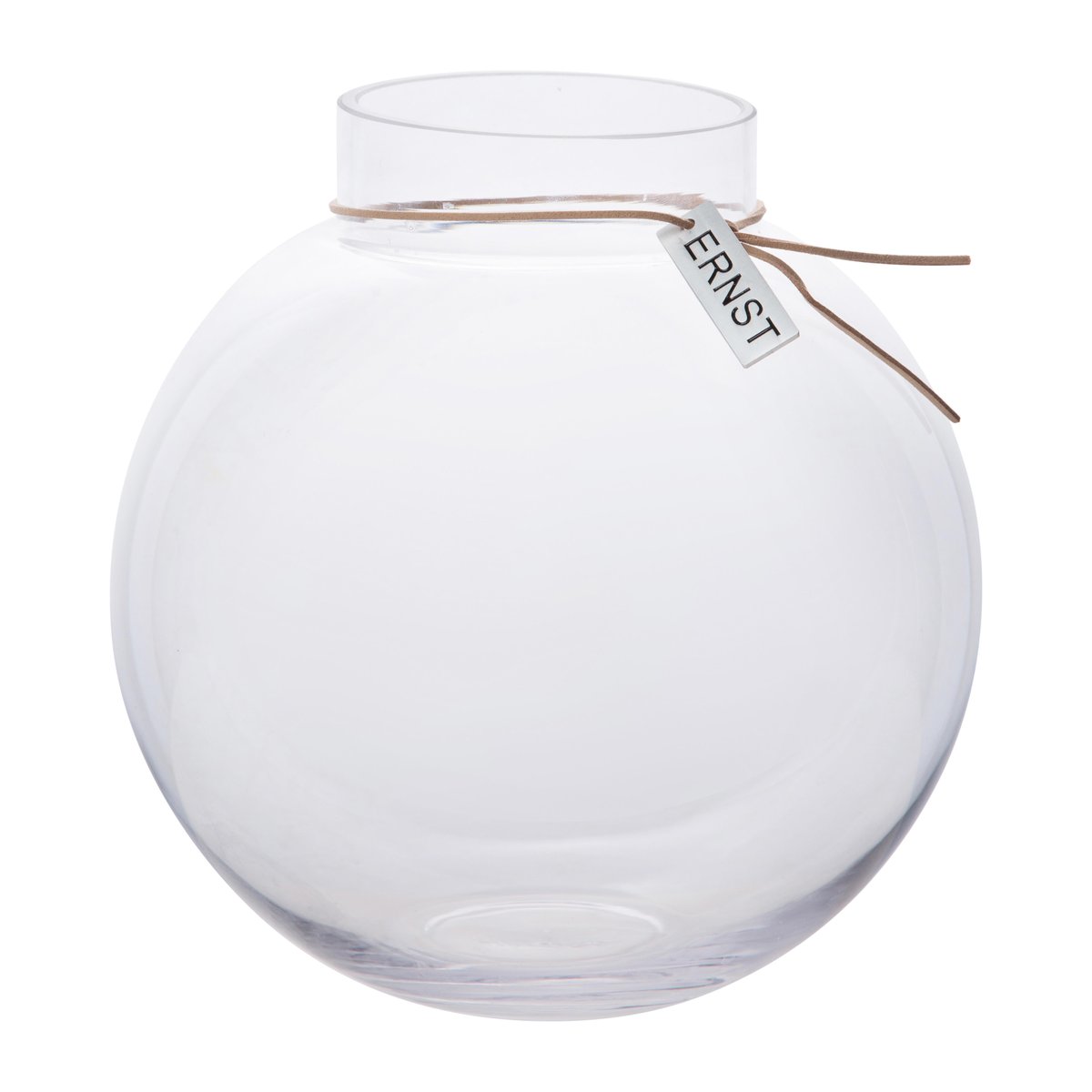 Ernst glass vase H22cm o21cm clear | Scandinavian Design | Vases | Transparent