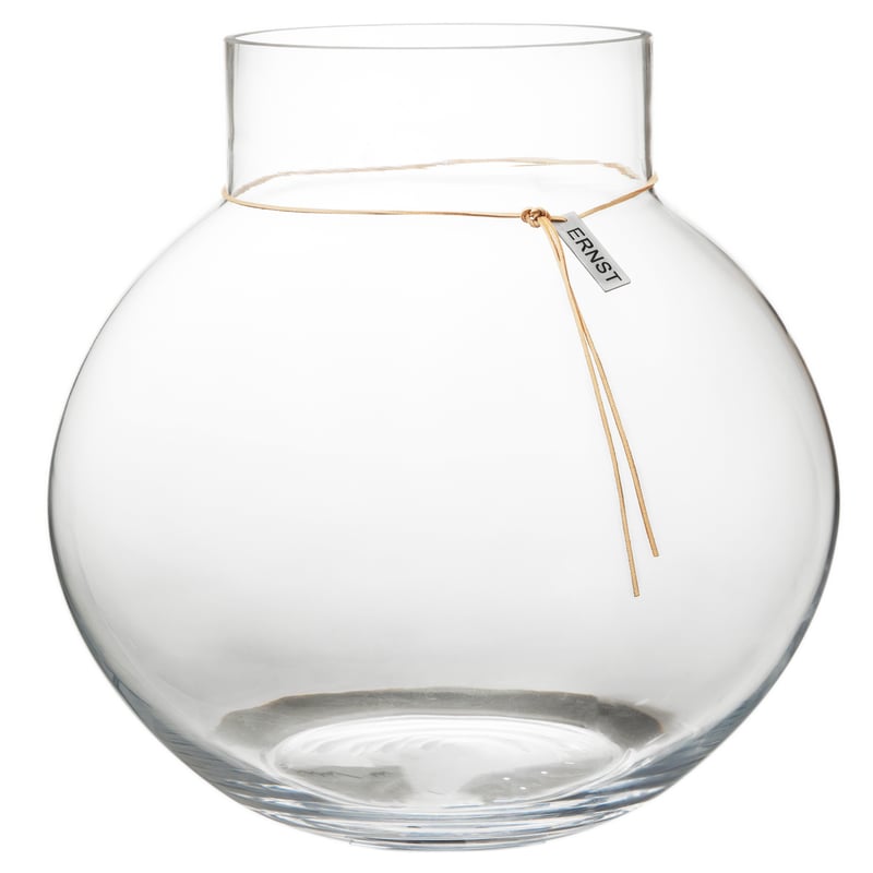 ERNST Ernst glass vase H37 cm Ø38 cm clear