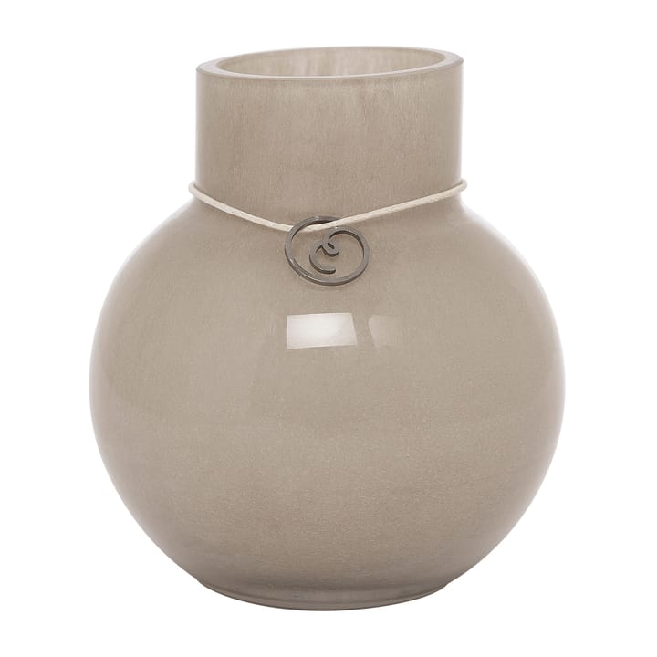 Ernst glass vase round beige - H10 cm Ø9 cm - ERNST