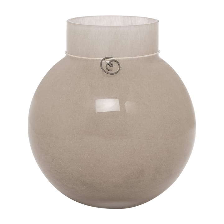 Ernst glass vase round beige - H14 cm Ø13 cm - ERNST