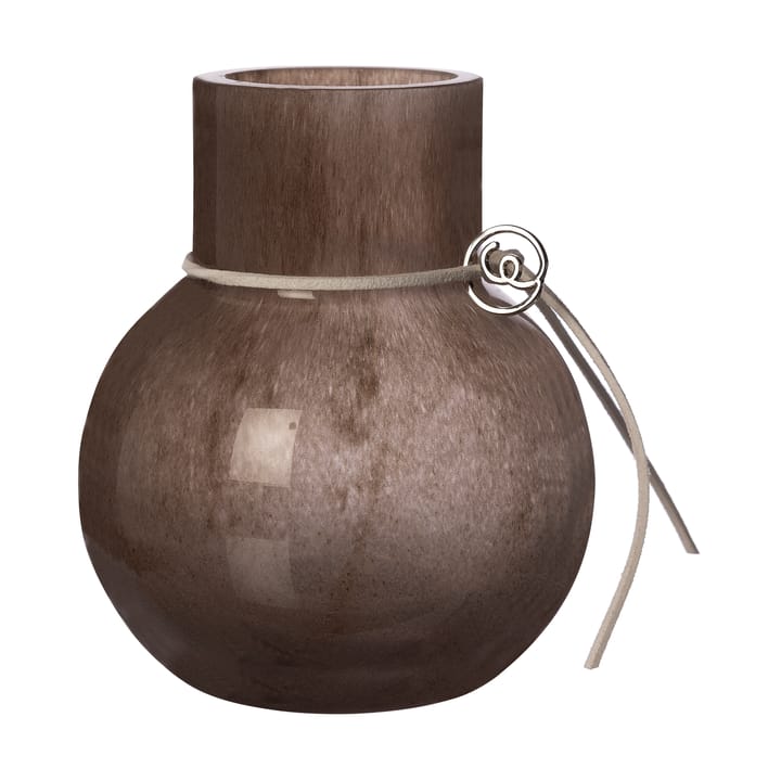 Ernst glass vase round brown - H10 cm Ø9 cm - ERNST