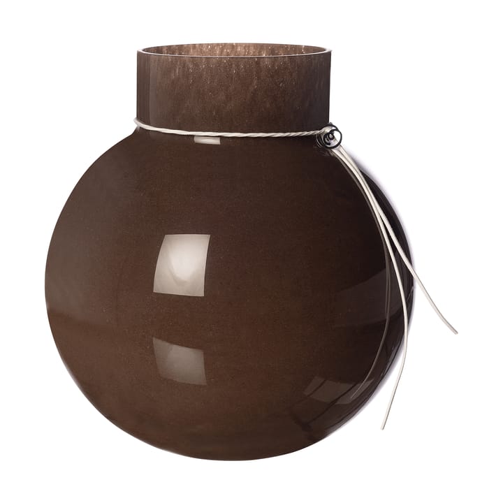 Ernst glass vase round brown - H14 cm Ø13 cm - ERNST