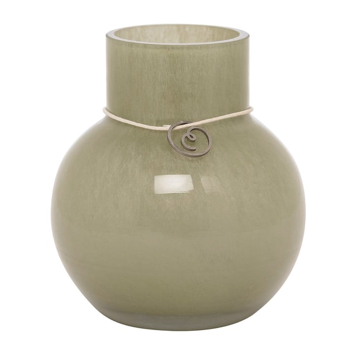 Ernst glass vase round green, H10 cm Ø9 cm ERNST