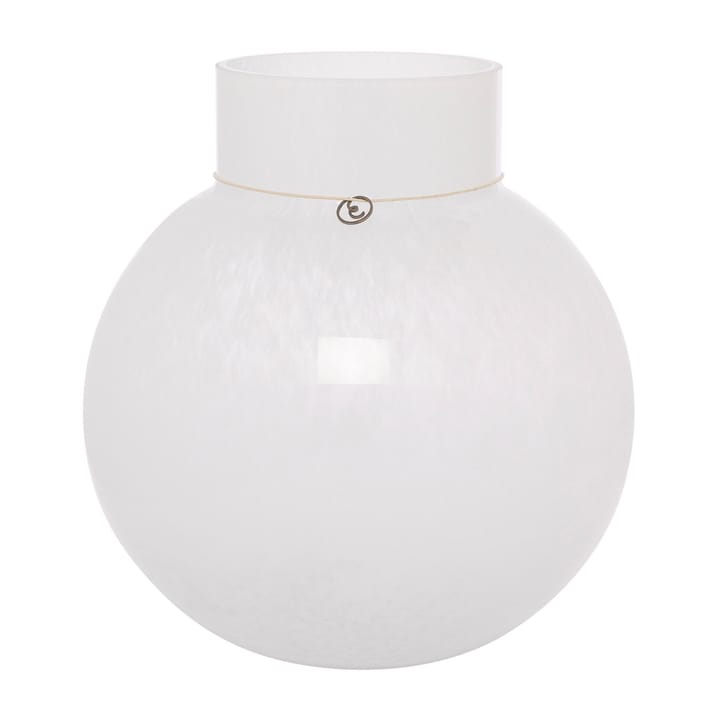 Ernst glass vase round white - H25 cm Ø24 cm - ERNST