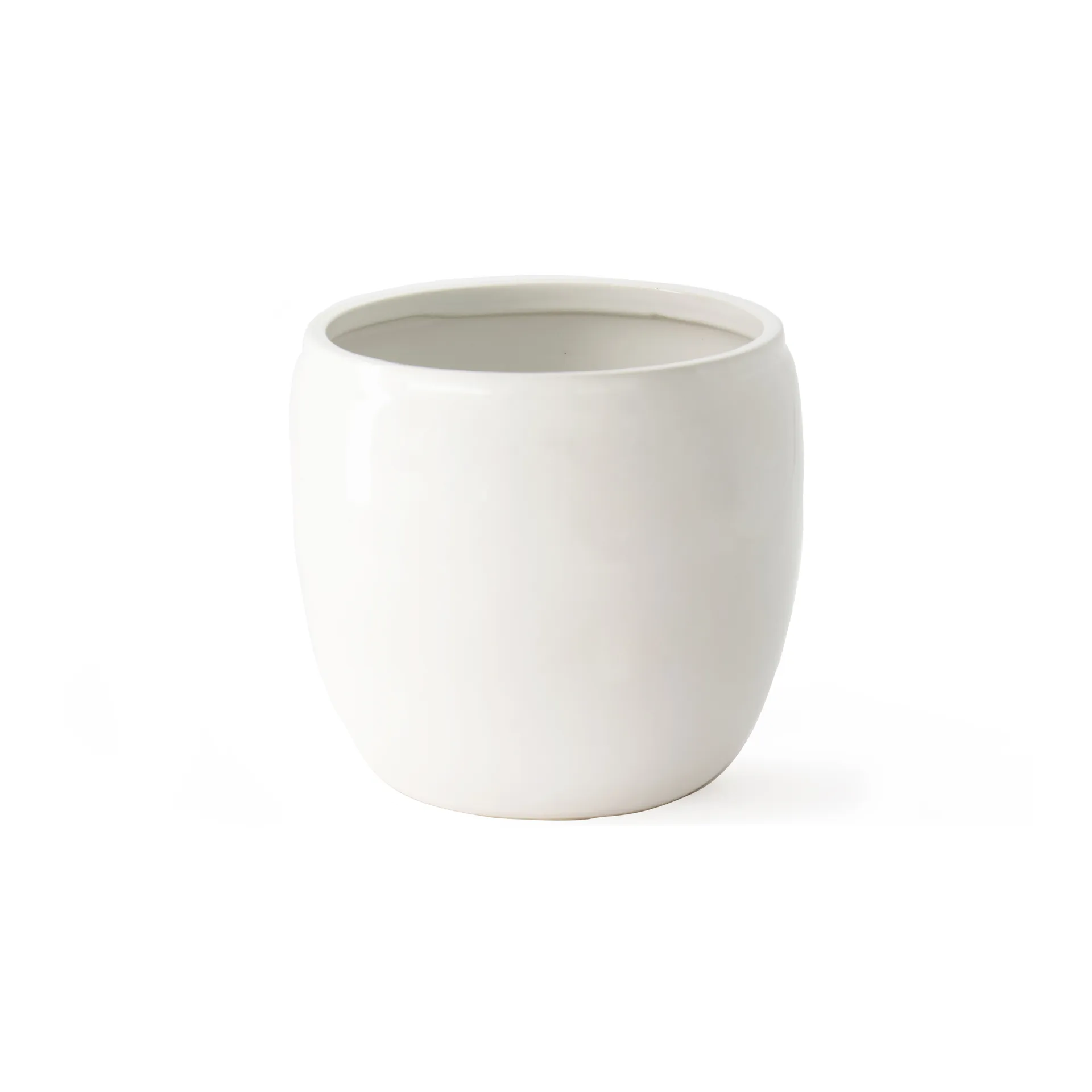 Ernst glazed flower pot Ø14 cm, White ERNST