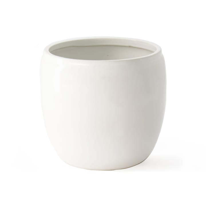 Ernst glazed flower pot Ø17.5 cm, White ERNST