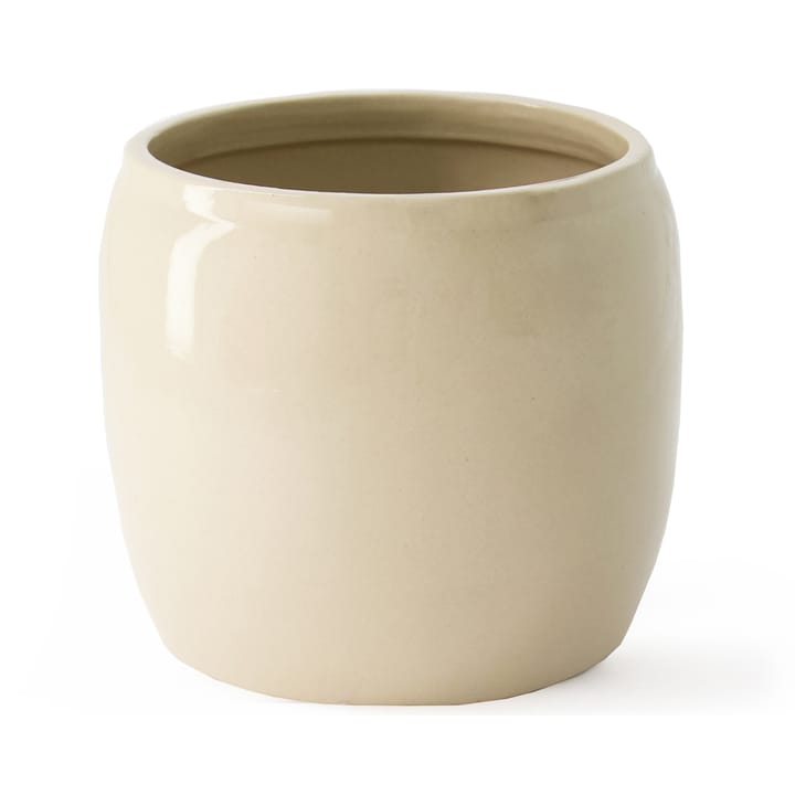 Ernst glazed flower pot Ø19.5 cm - Beige - ERNST