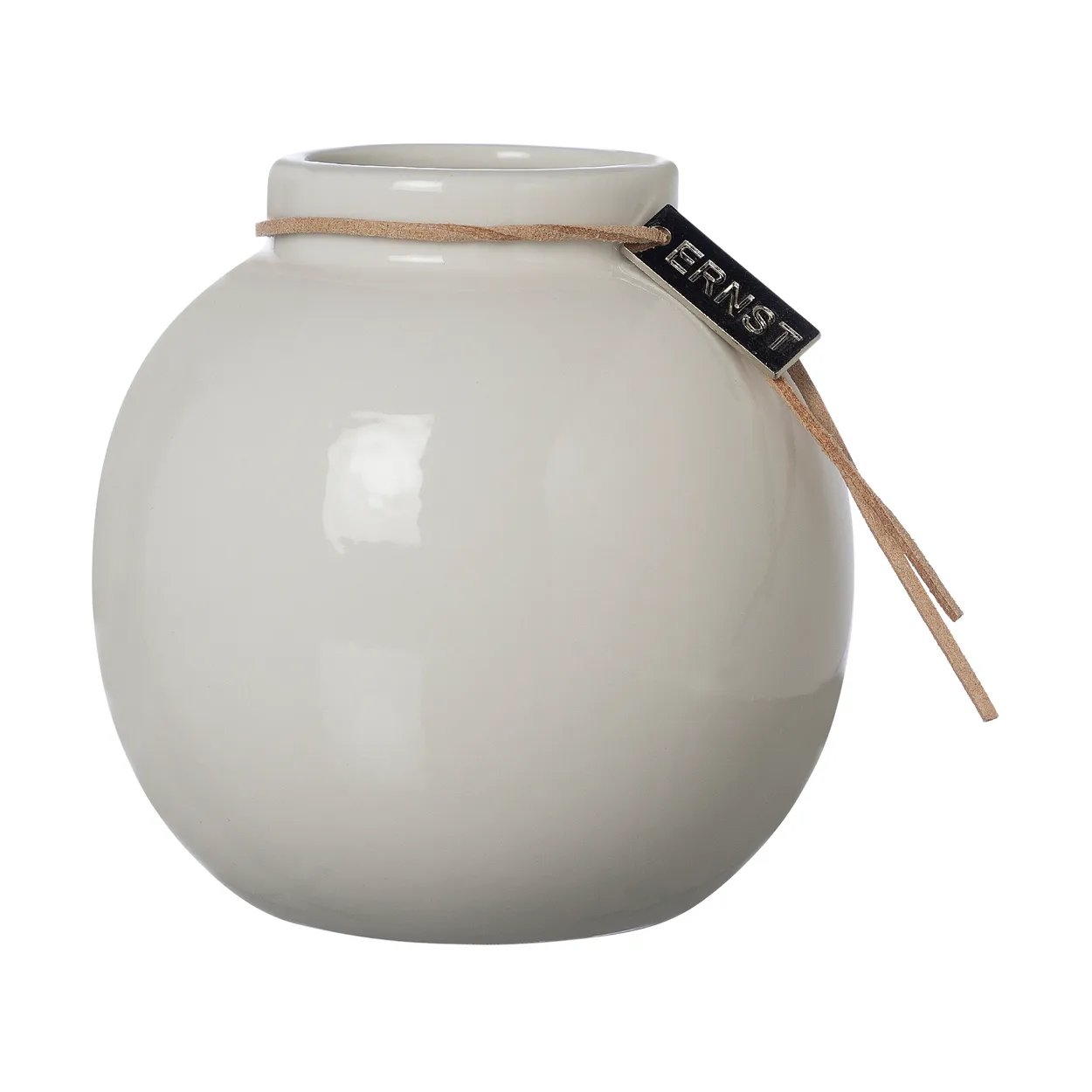 Ernst glazed vase white o10 cm | Scandinavian Design | Vases | White