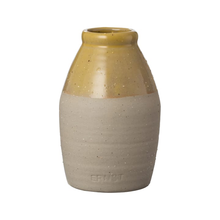 Ernst half glazed vase yellow - 11 cm - ERNST