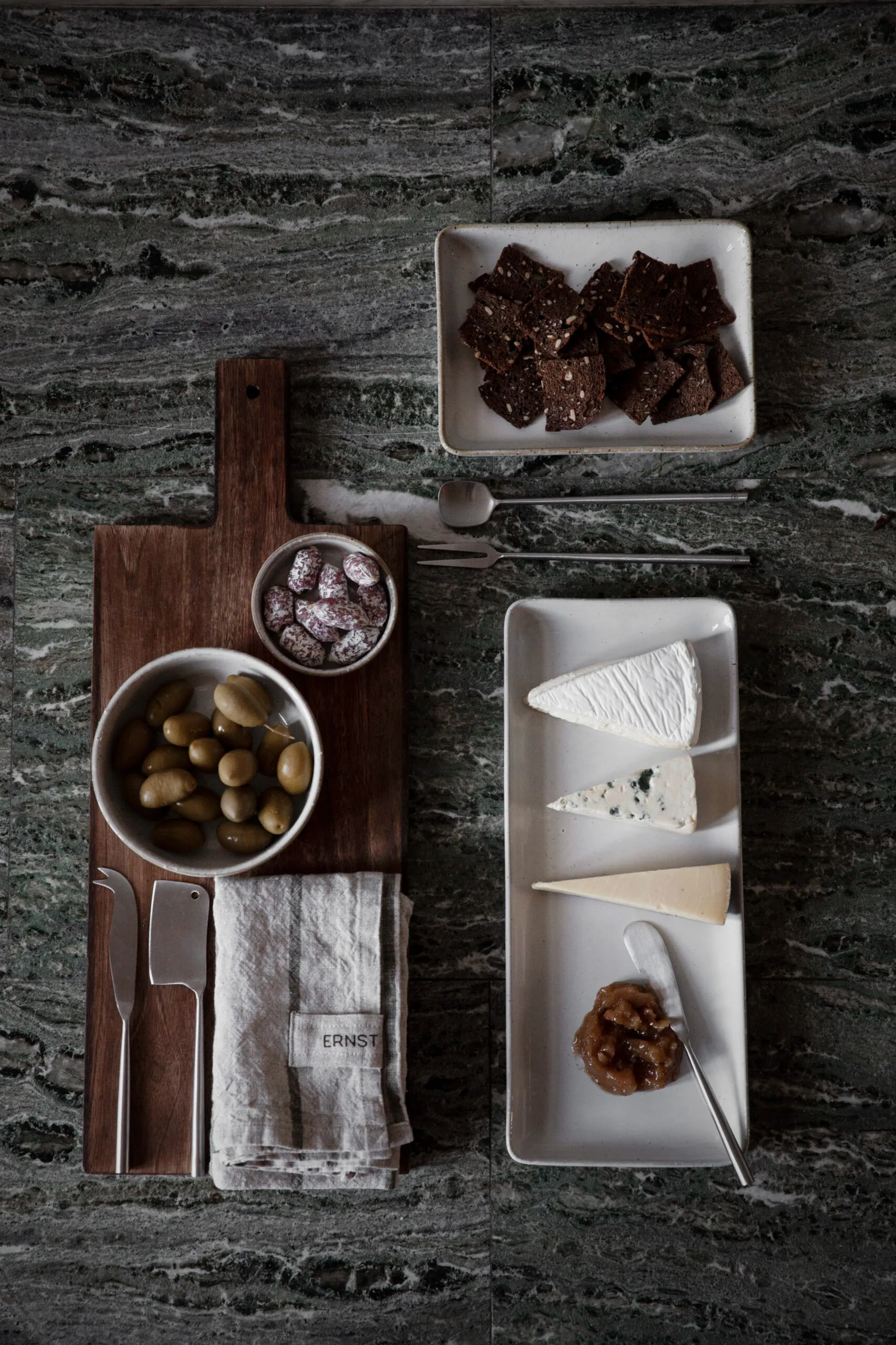 Ernst kitchen towel 47x70 cm, Natural green ERNST