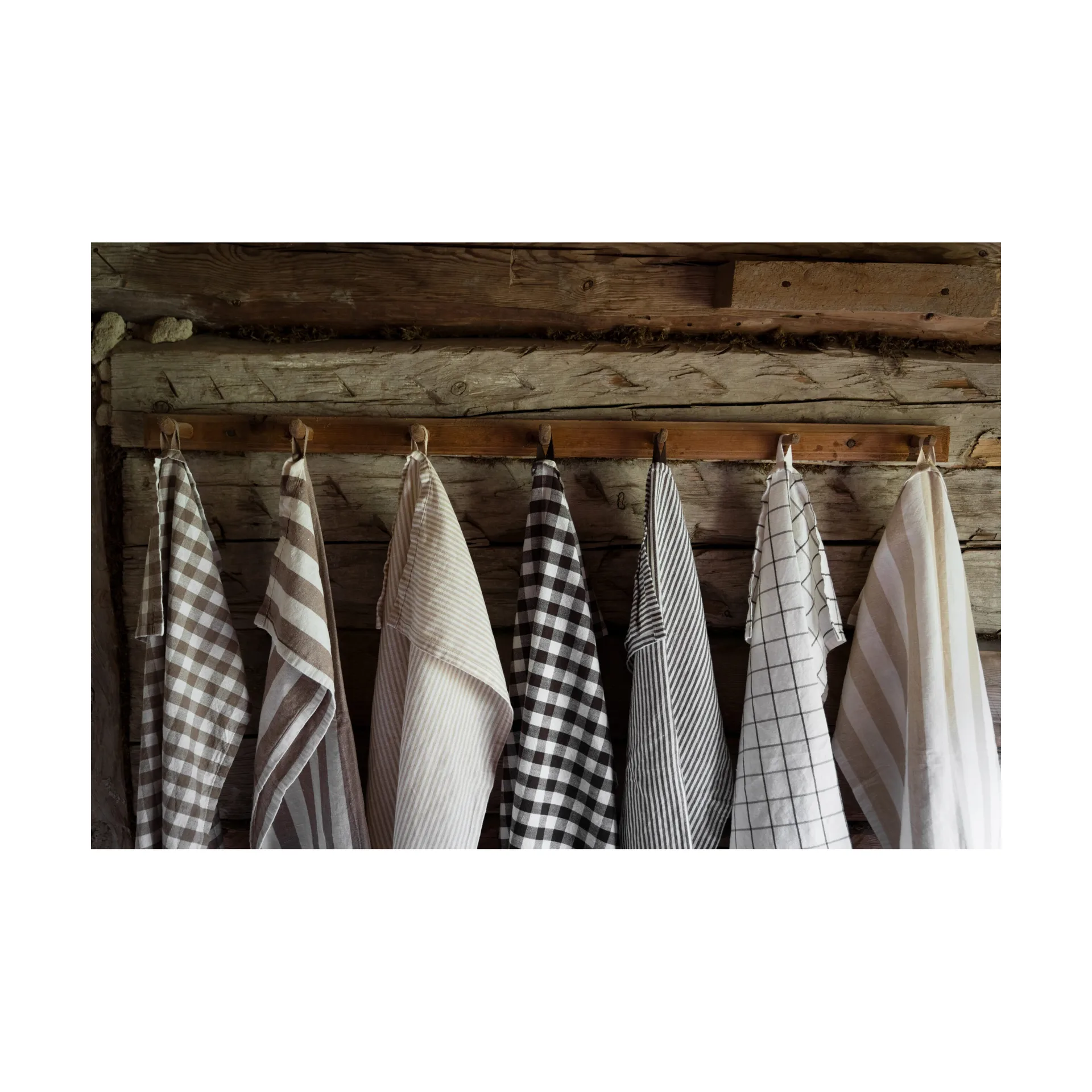 Ernst kitchen towel checkered 47x70 cm, Beige-white ERNST