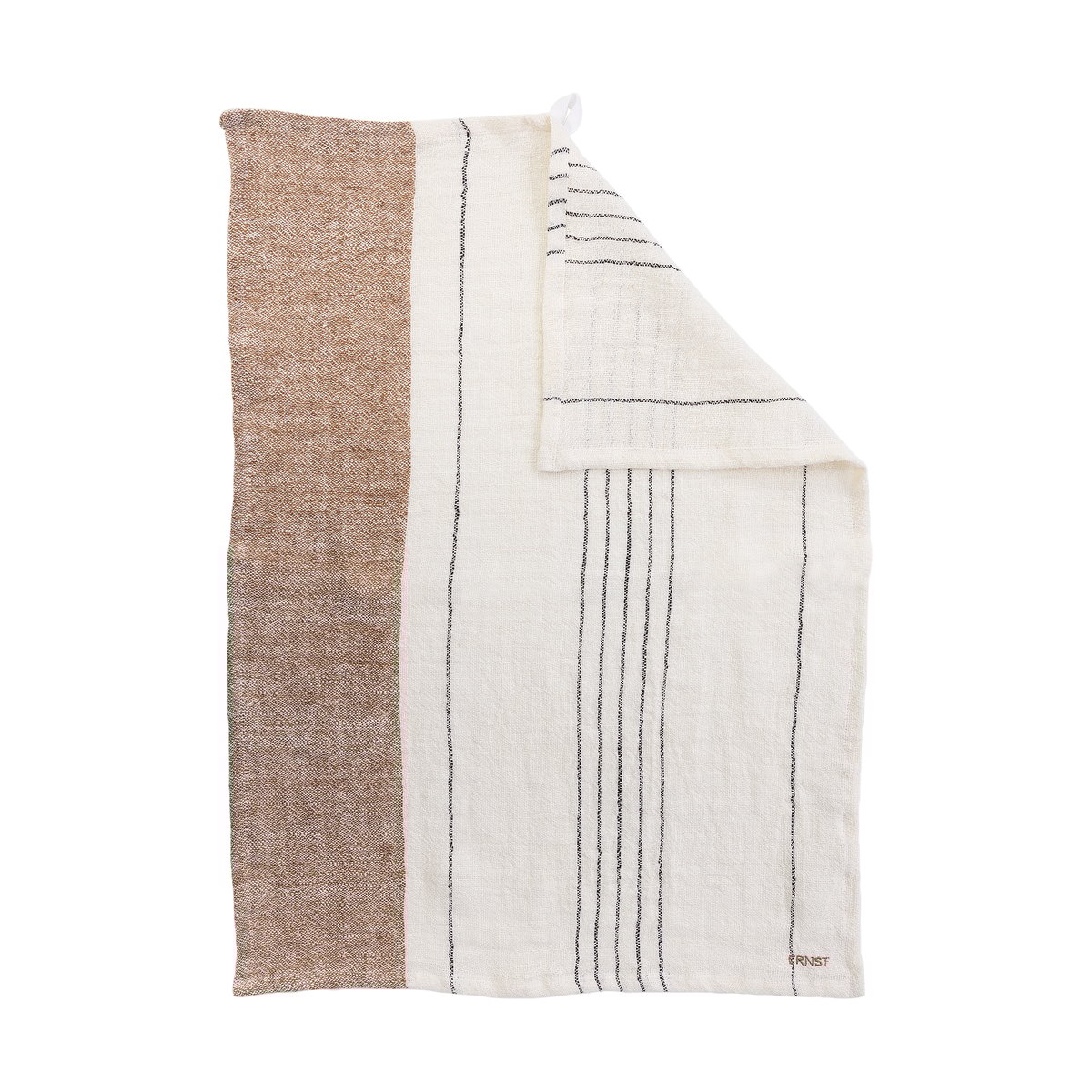 ERNST Ernst kitchen towel half linen 47x70 cm Multirand white