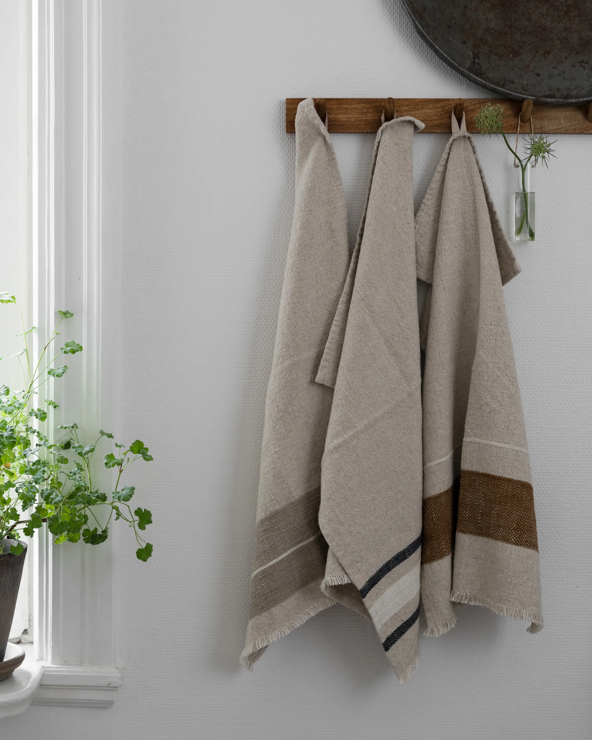 Ernst kitchen towel, Natural-caramel-white, 47x70 cm ERNST