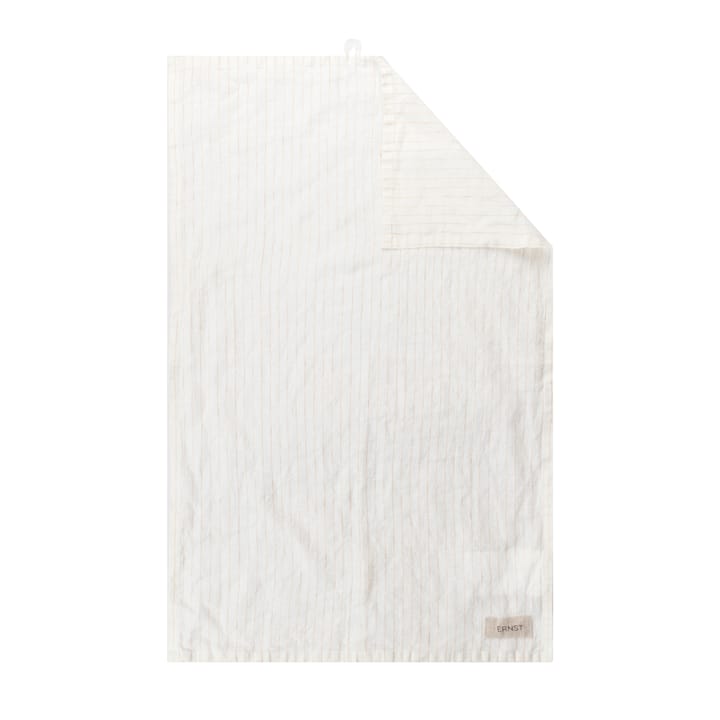 Ernst kitchen towel striped cotton 50x70 cm - white-saffron - ERNST