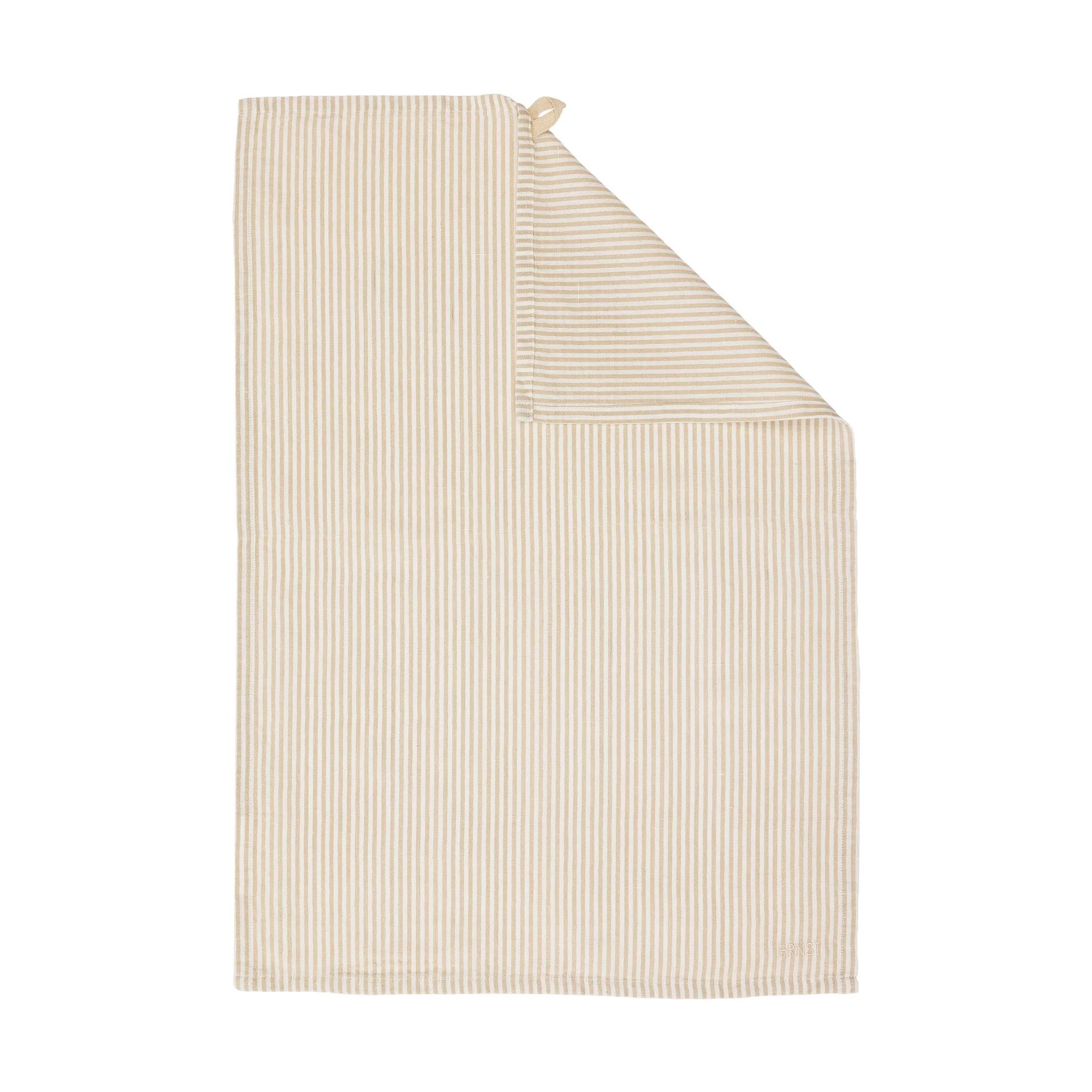 Ernst kitchen towel thin stripes 47x70 cm, Beige-white ERNST