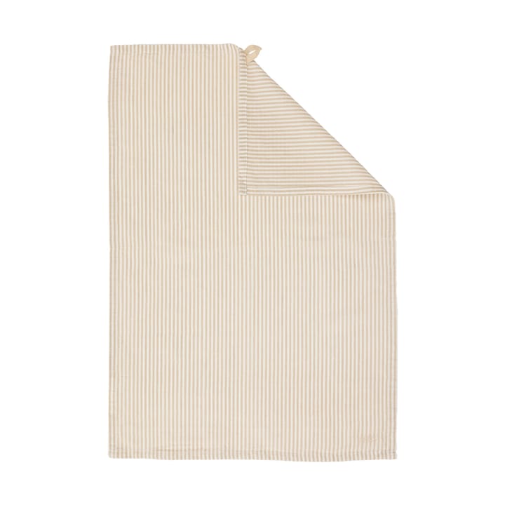 Ernst kitchen towel thin stripes 47x70 cm - Beige-white - ERNST