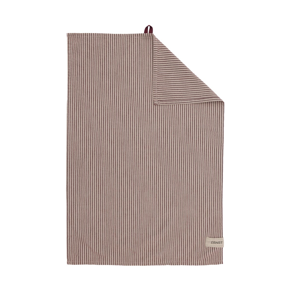 ERNST Ernst kitchen towel thin stripes 47x70 cm Red-beige