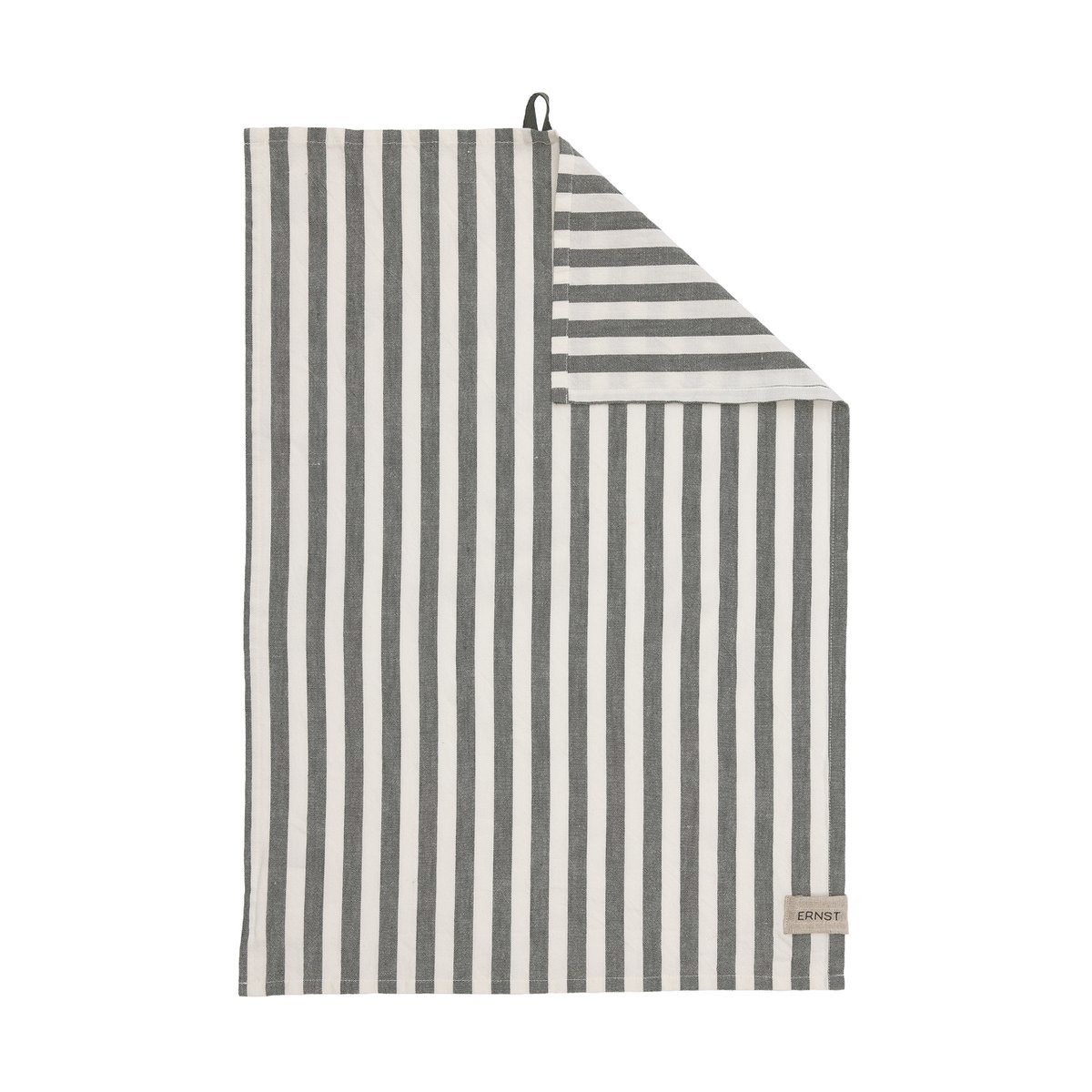 Ernst kitchen towel wide stripes 47x70 cm Green-white