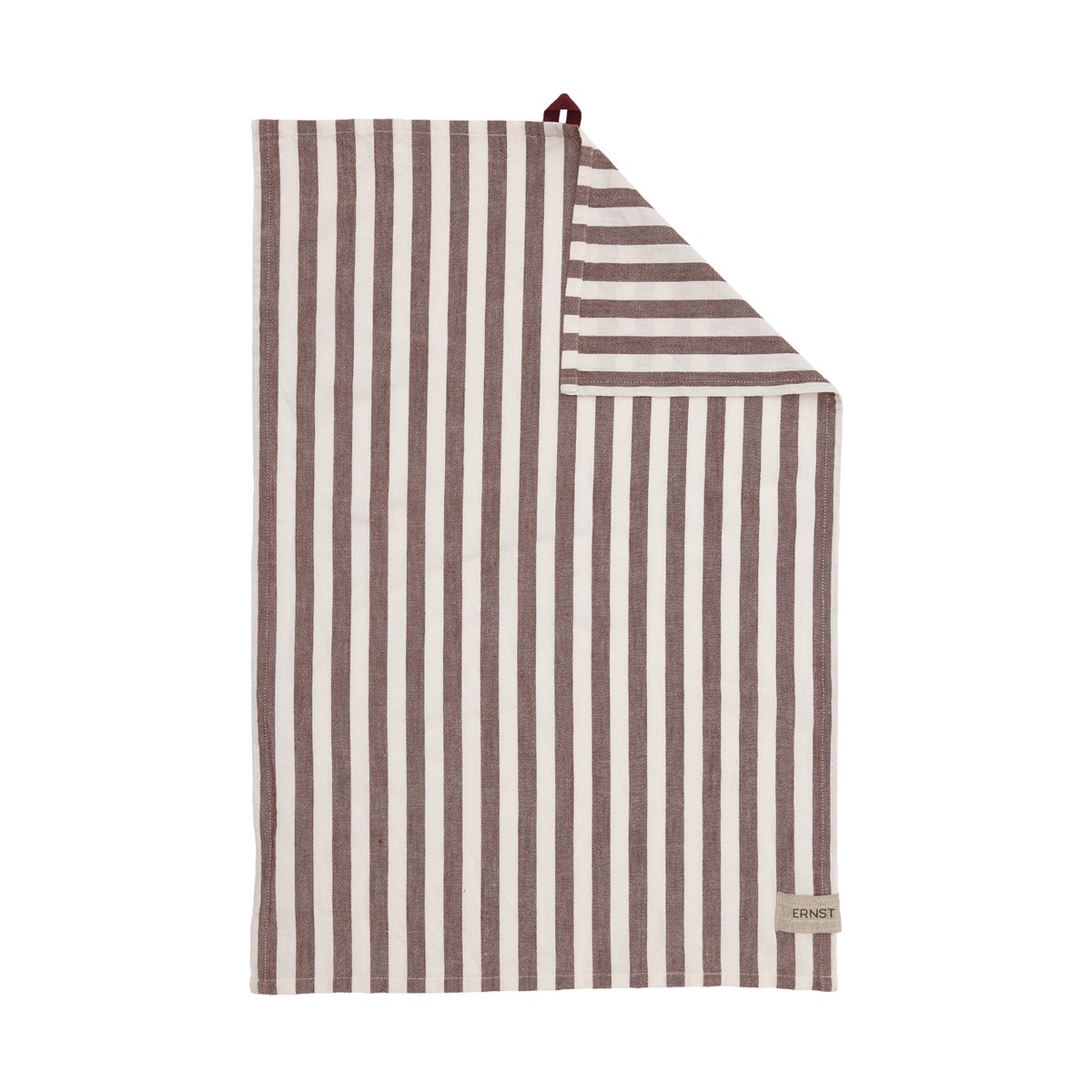 Ernst kitchen towel wide stripes 47x70 cm Red-white