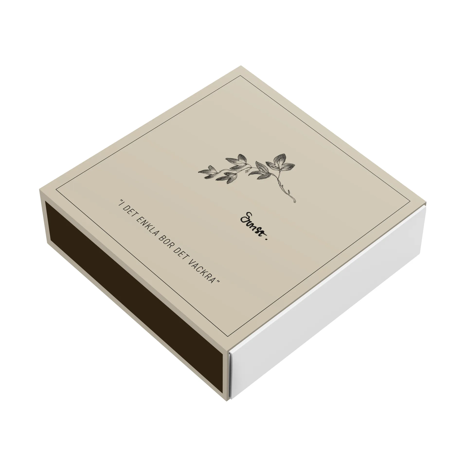 Ernst matchbox 11x11 cm, Knot ERNST