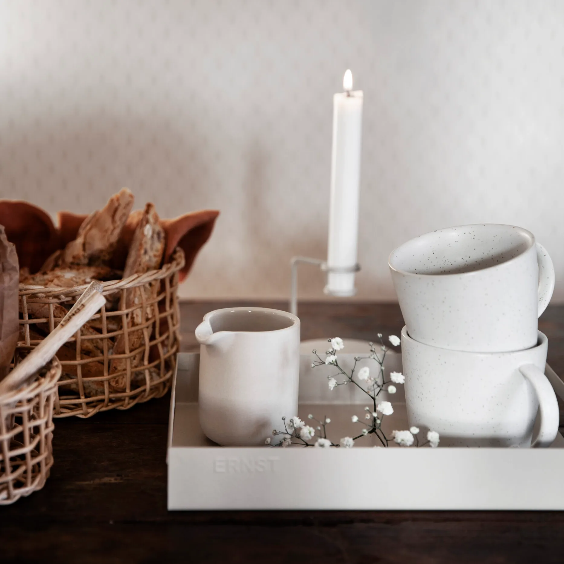 Ernst milk pitcher 9 cm, naturewhite ERNST