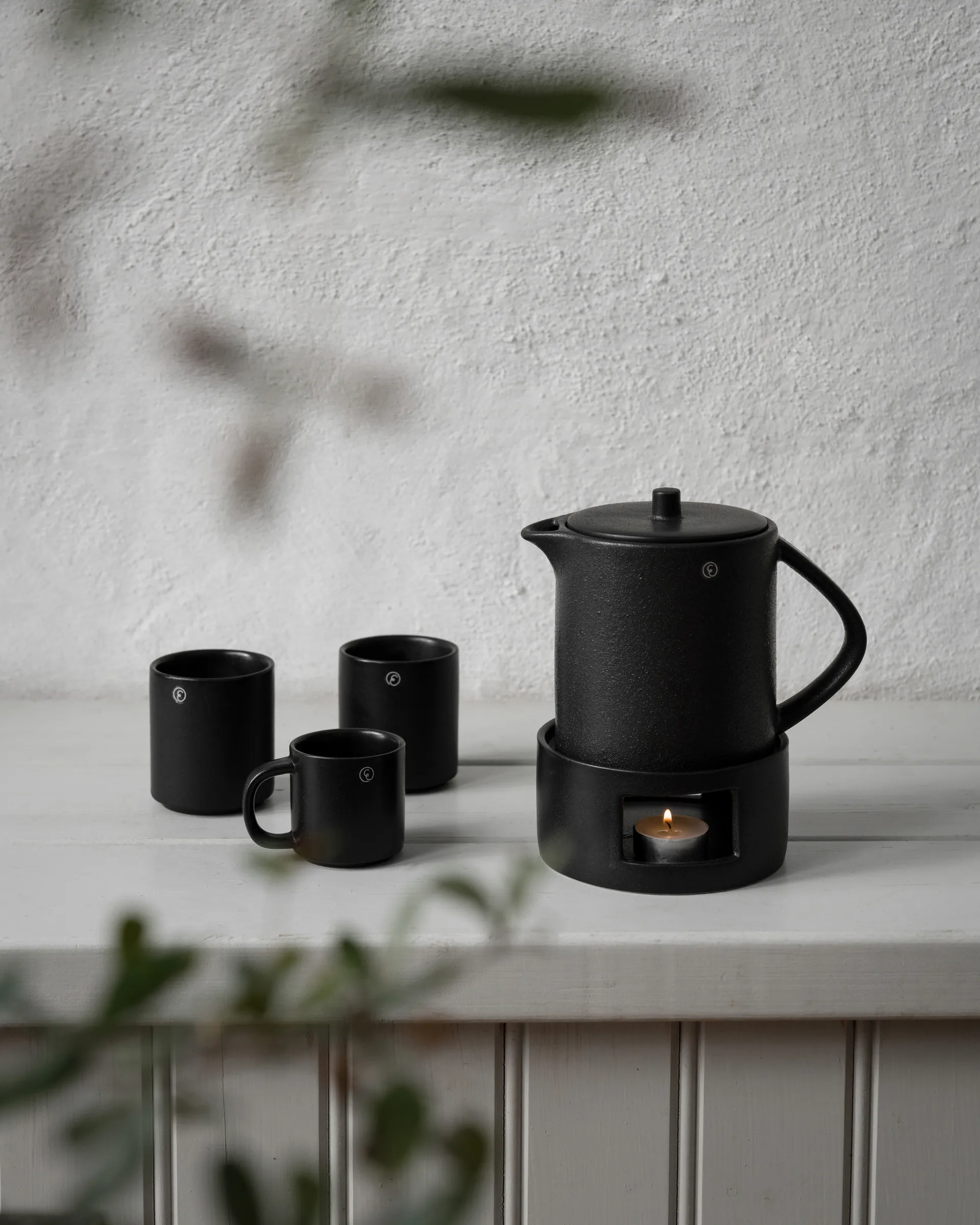 Ernst mug without handle Ø7 cm, Black ERNST