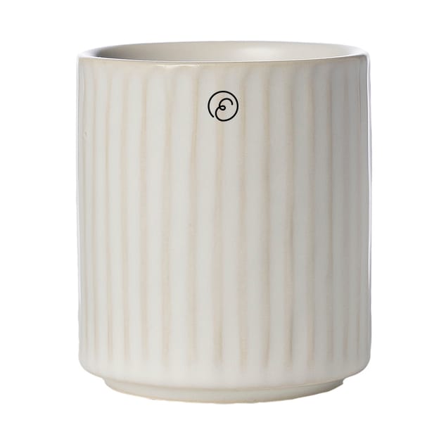 Ernst mug without handle ribbed 19 cl - Off-white - ERNST