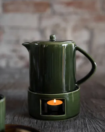 Ernst mulled wine jug with warmer - Green - ERNST