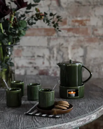 Ernst mulled wine jug with warmer - Green - ERNST