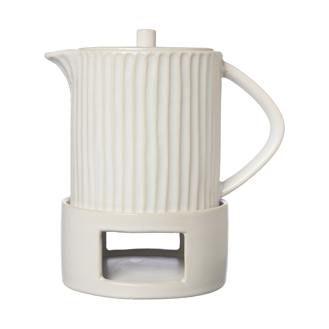Ernst mulled wine jug with warmer Natural white | Scandinavian Design | Water jugs and carafes | White