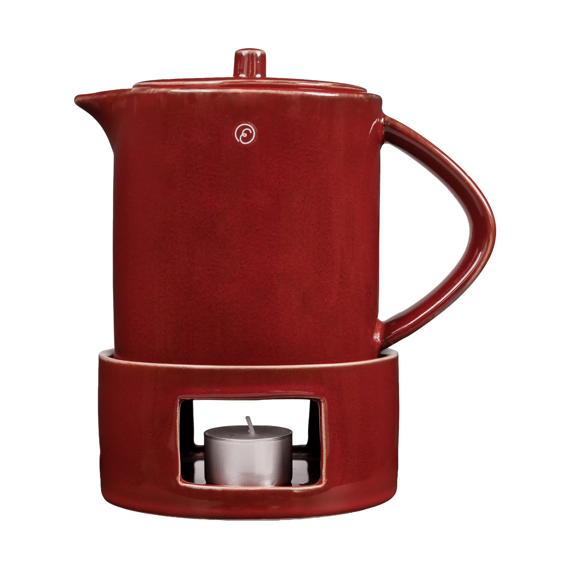 Ernst mulled wine jug with warmer, Red ERNST