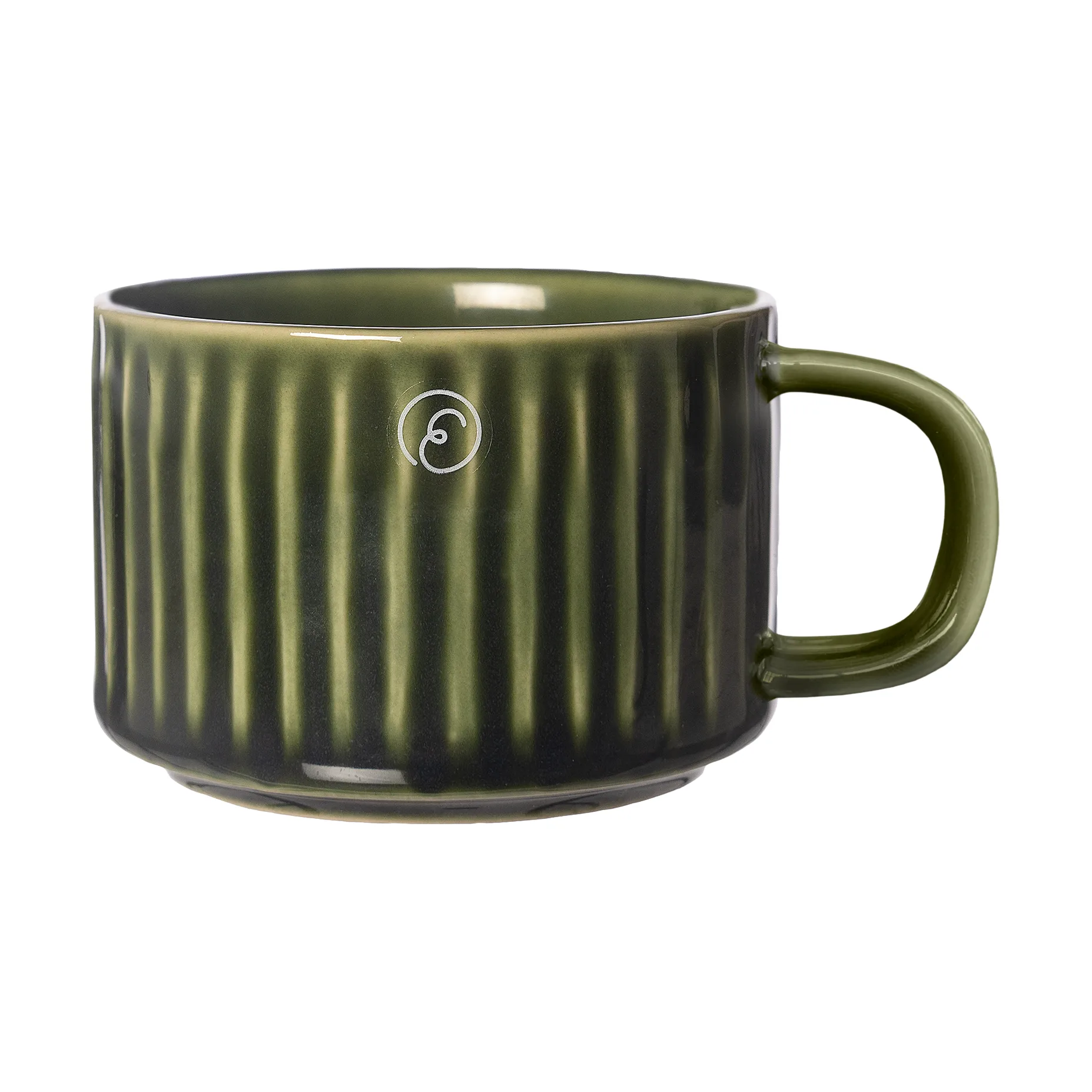 Ernst mulled wine mug ribbed small 10 cl, Green ERNST