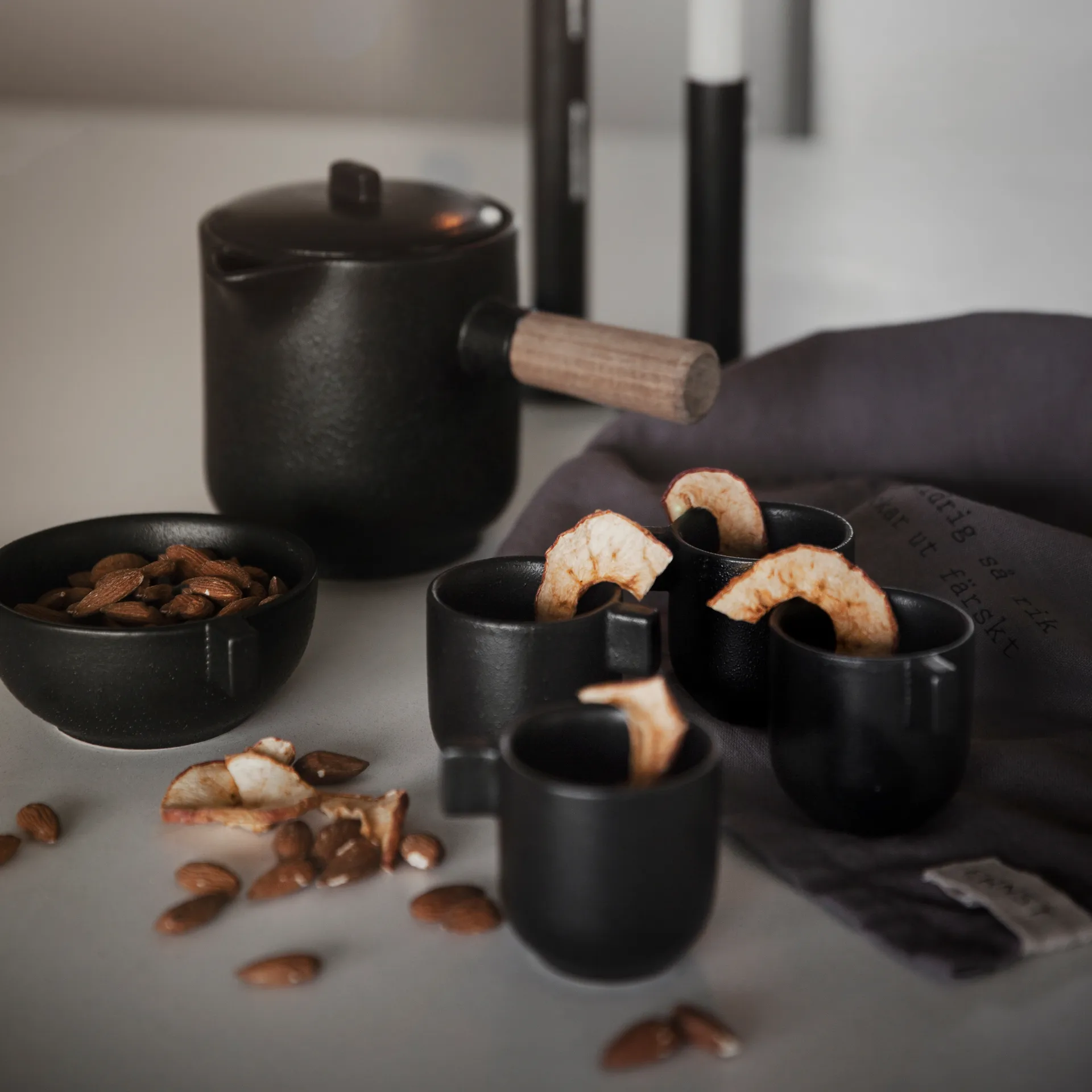 Ernst mulled wine mug with handle 6 cm, black ERNST