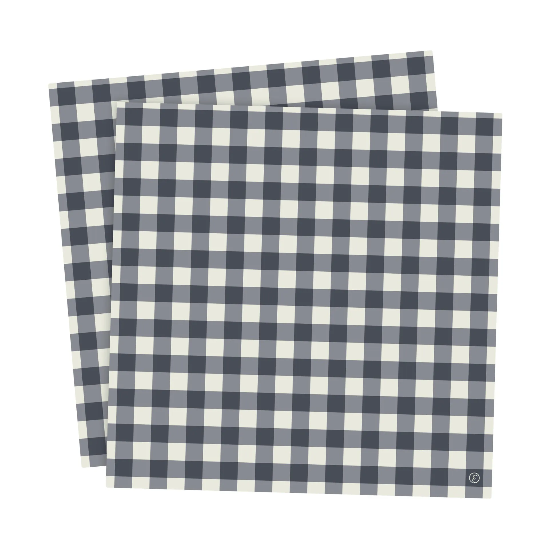 Ernst napkin checkered 33x33 cm 20-pack, Blue-light grey ERNST