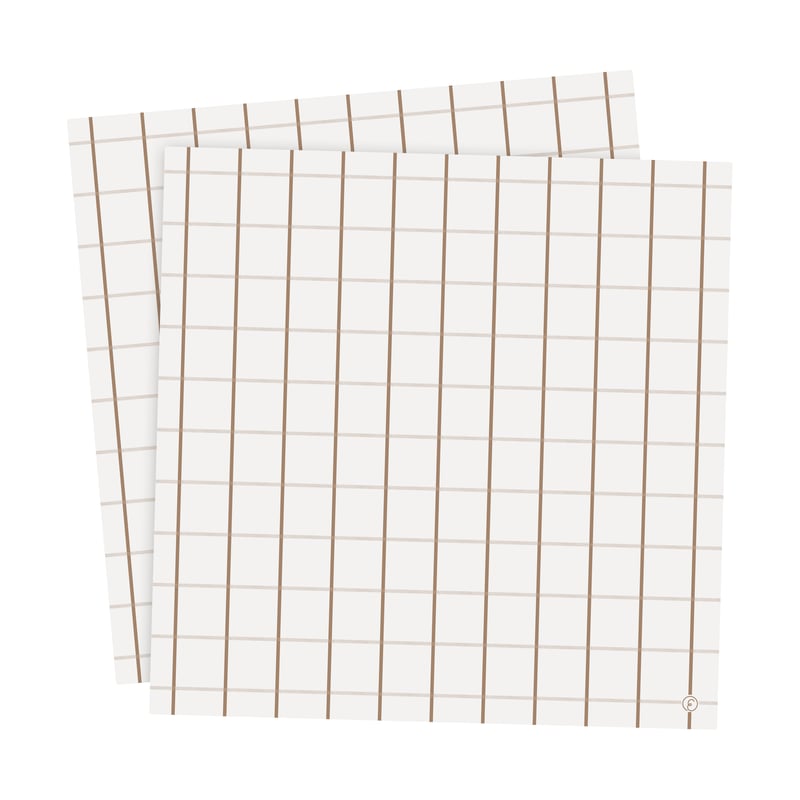 ERNST Ernst napkin checkered 33x33 cm 20-pack Cola-cola