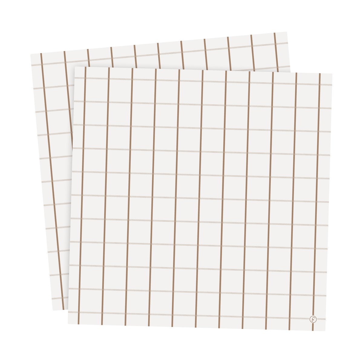 ERNST Ernst napkin checkered 33x33 cm 20-pack Cola-cola
