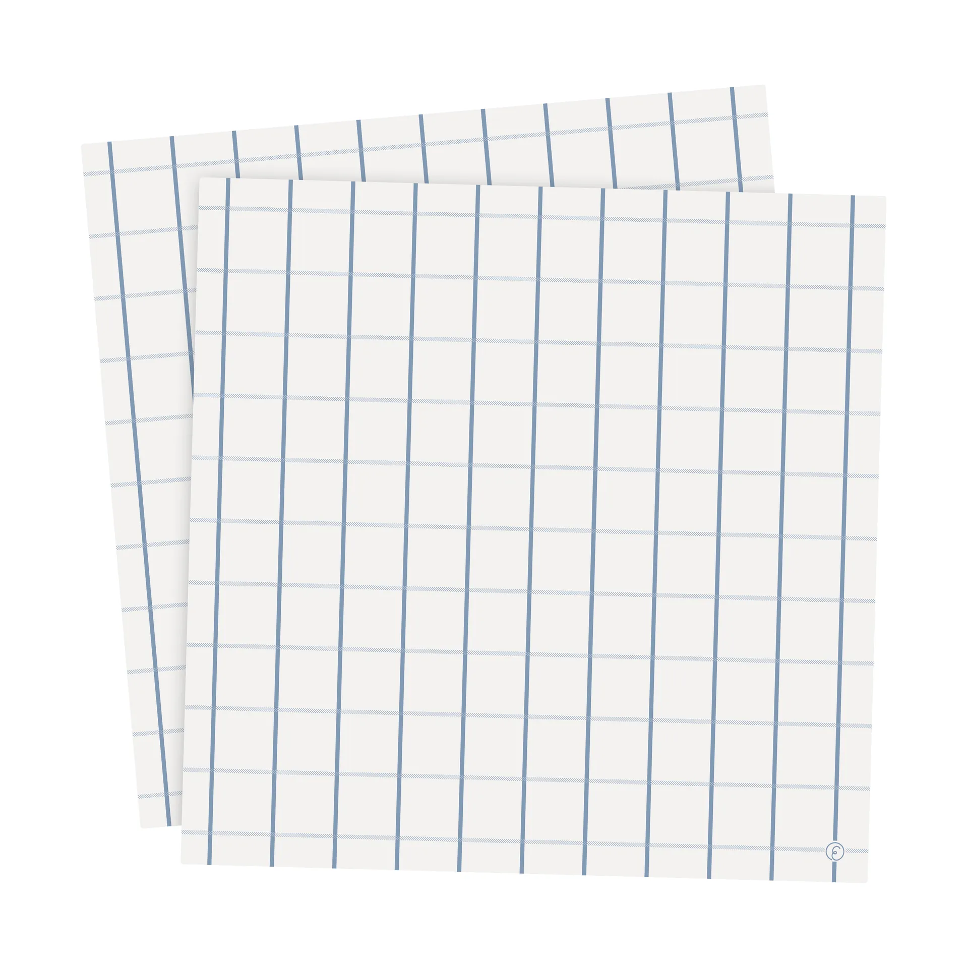 Ernst napkin checkered 33x33 cm 20-pack, Light blue-light blue ERNST
