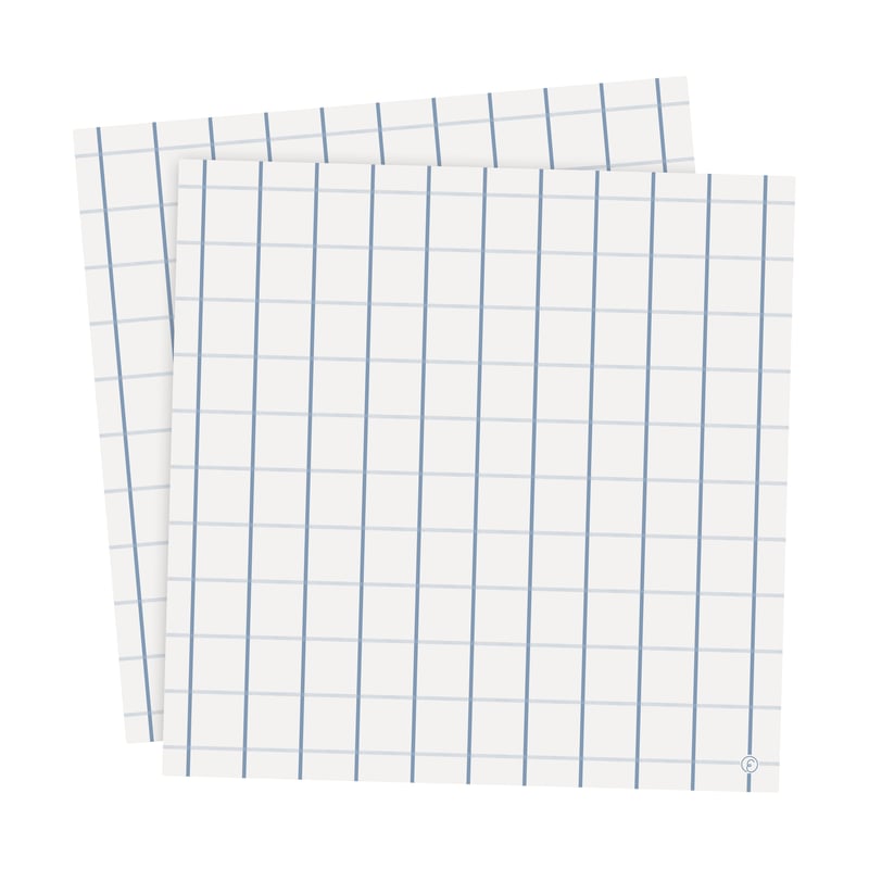 ERNST Ernst napkin checkered 33x33 cm 20-pack Light blue-light blue