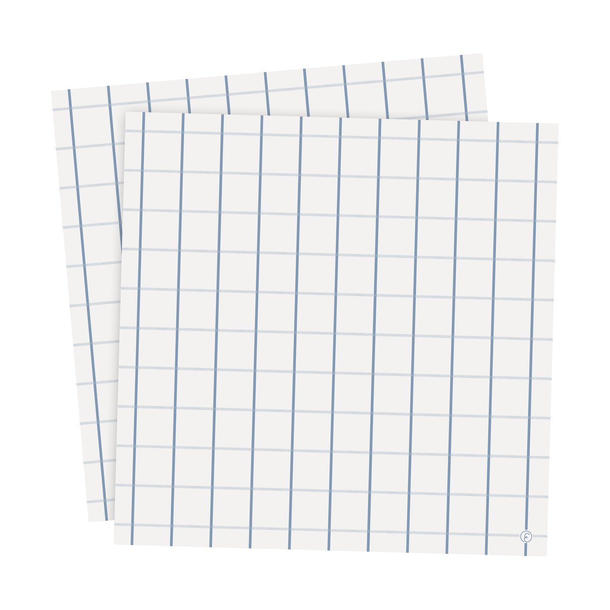 ERNST Ernst napkin checkered 33x33 cm 20-pack Light blue-light blue