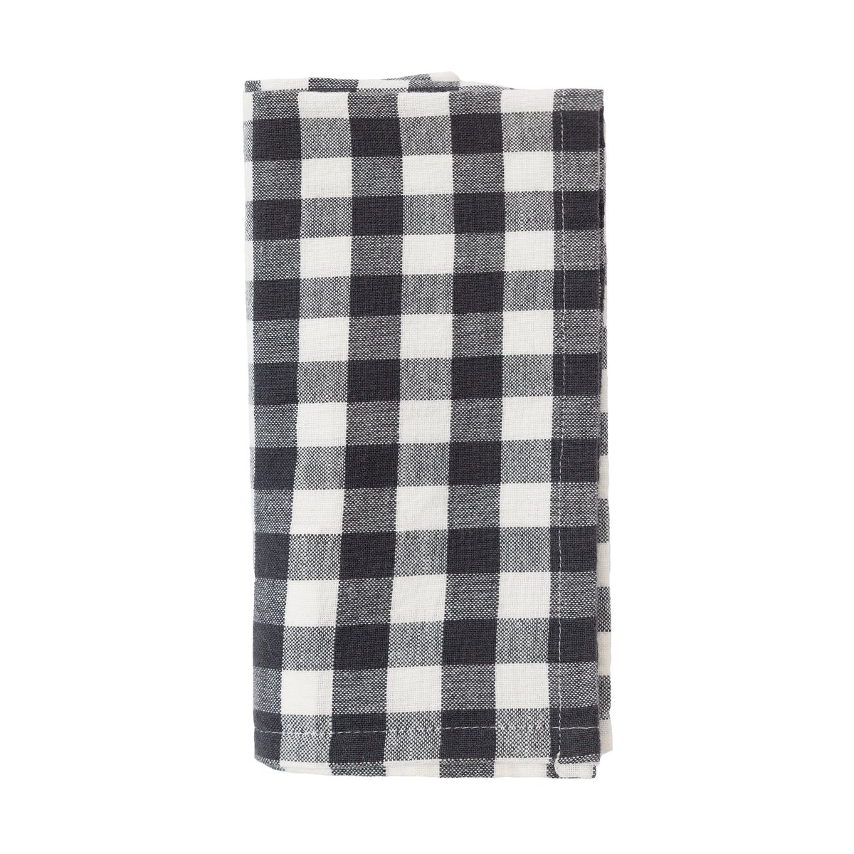 Ernst napkin checkered 40x40 cm Grey-blue-white | Scandinavian Design | Linen & cotton napkins | Grey