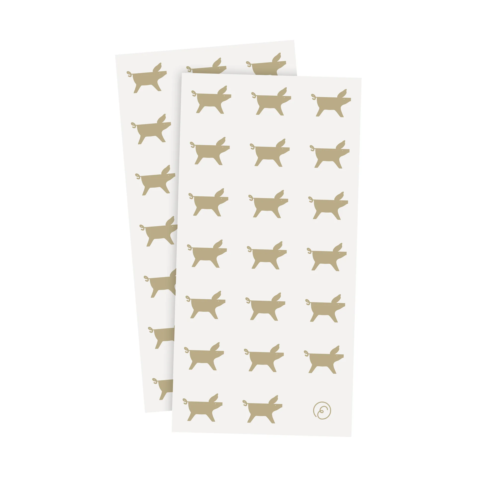 Ernst napkin Christmas pig 10x20 cm 20-pack, White-beige ERNST