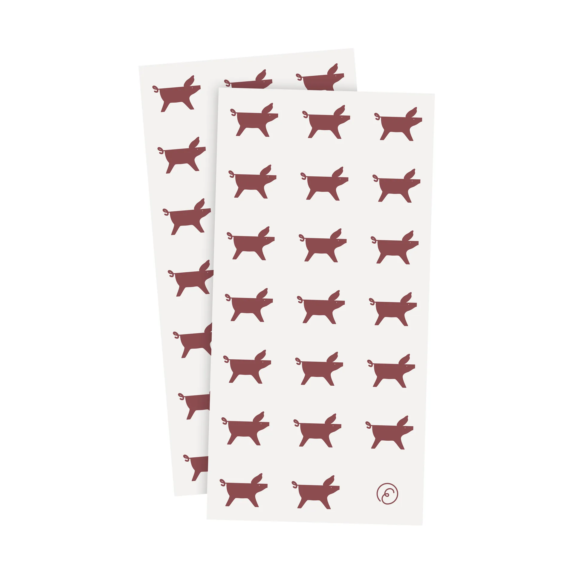 Ernst napkin Christmas pig 10x20 cm 20-pack, White-red ERNST