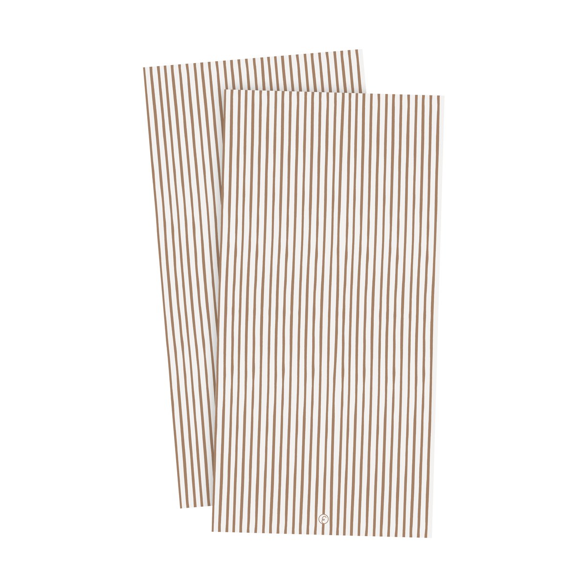 Ernst napkin striped 10x20 cm 20-pack Kola white | Scandinavian Design | Paper napkins | Brown