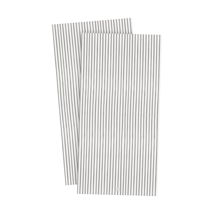 Ernst napkin striped 10x20 cm 20-pack - White-grey stripe - ERNST